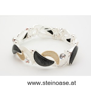 Armband  Gold/Grau/Silber